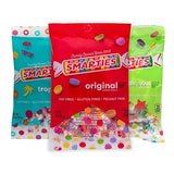 Smarties Candy Triple Variety Pack Rolls - Gluten Free Vegan Assorted Flavors, Tropical & X-Treme Sour Candy - Family Owned Company Since 1949