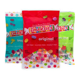 Smarties Candy Triple Variety Pack Rolls - Gluten Free Vegan Assorted Flavors, Tropical & X-Treme Sour Candy - Family Owned Company Since 1949