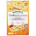 Nonni's THINaddictives Almond Thin Cookies - Papaya & Passionfruit Almond Cookie Thins - Biscotti Italian Cookies - Biscotti Individually Wrapped