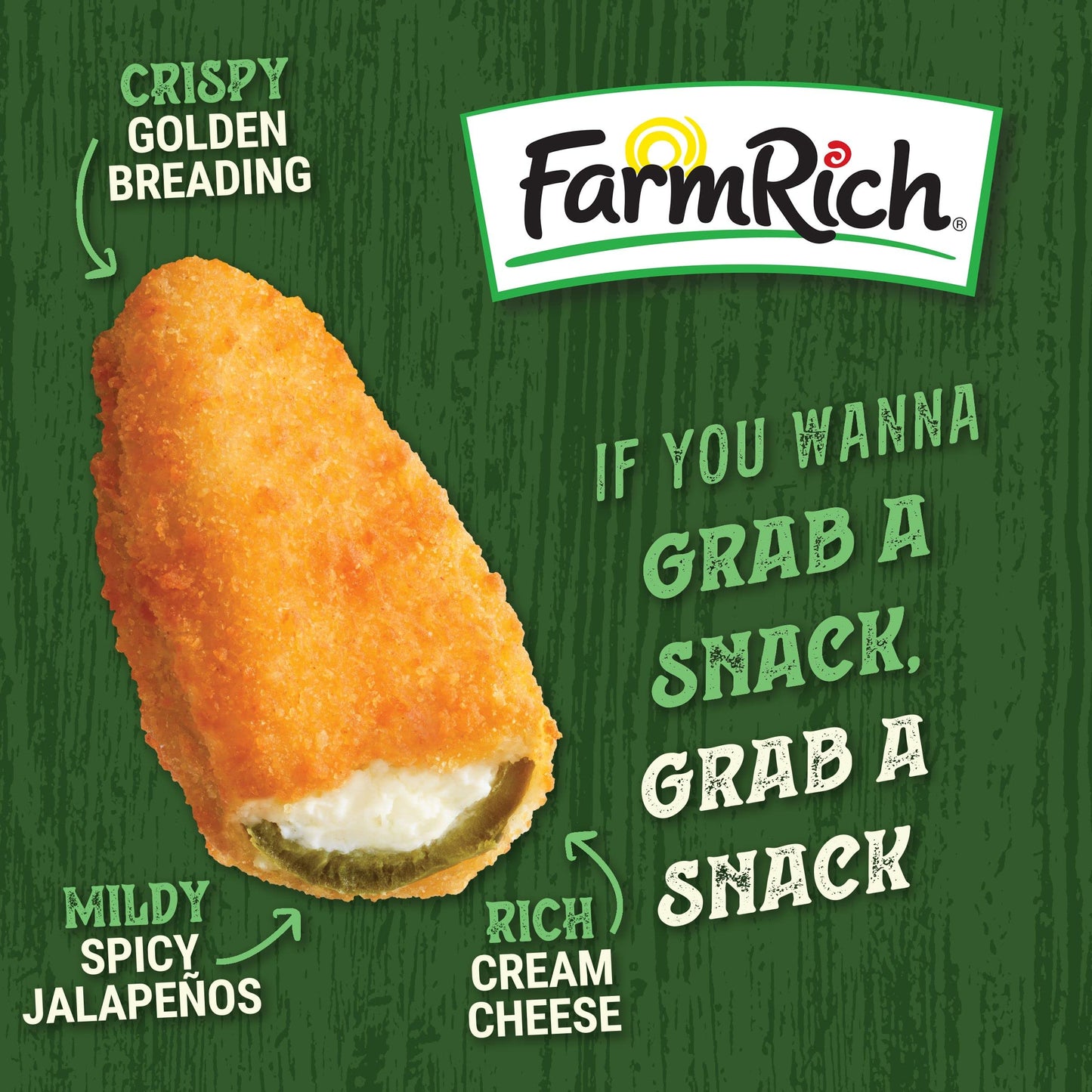Farm Rich Crispy Jalapeno Peppers, Jalapeno Cream Cheese Peppers, 17 oz