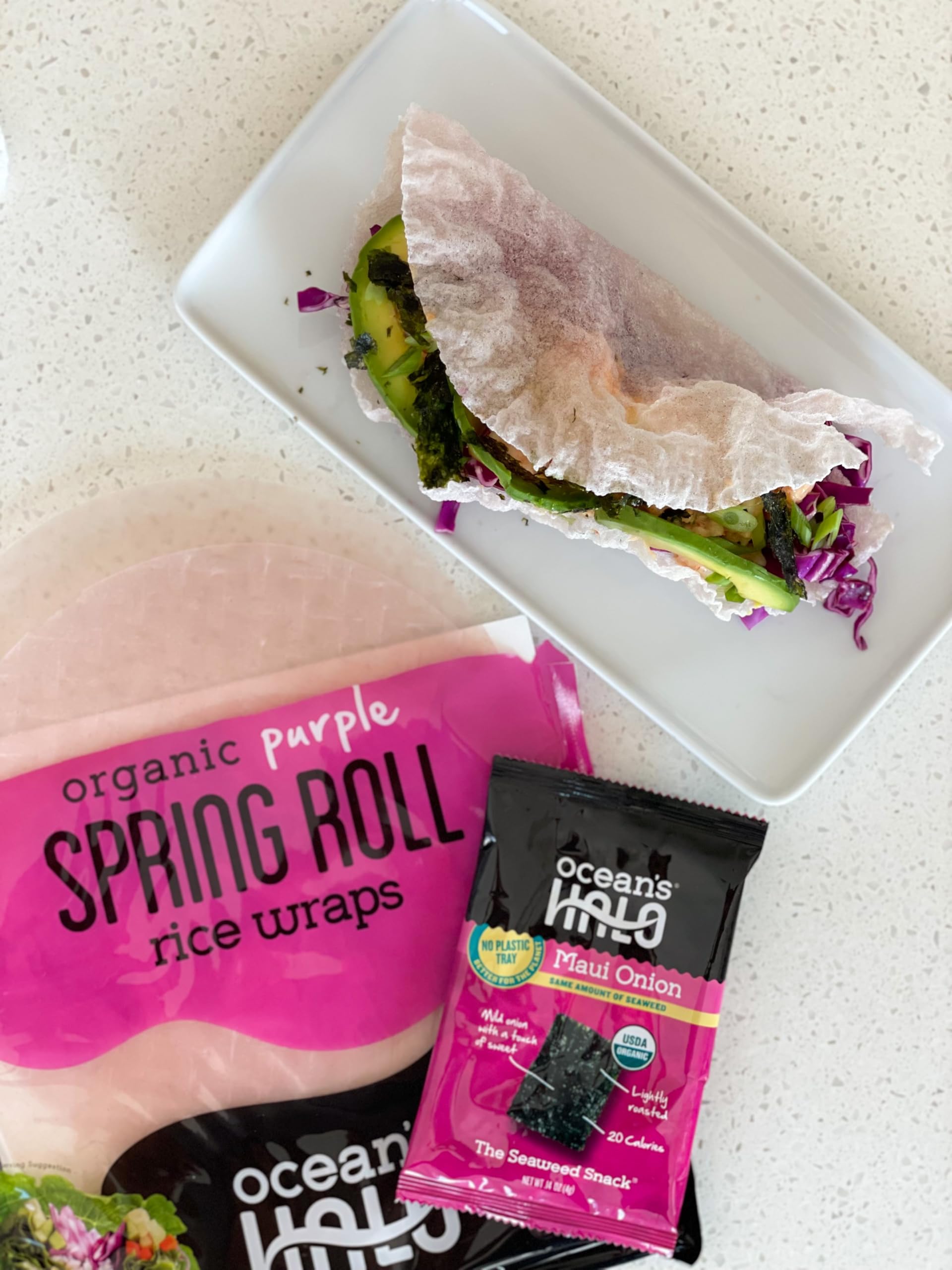 Ocean's Halo Organic Spring Roll Purple Rice Wraps, 4.2 oz