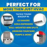 Uncle Todd's HVAC Drain Line Cleaner - 16 Months Supply Bleach-Free, Fast-Acting, Long-Lasting AC Drain Line Solution for Tough Clogs & Buildup