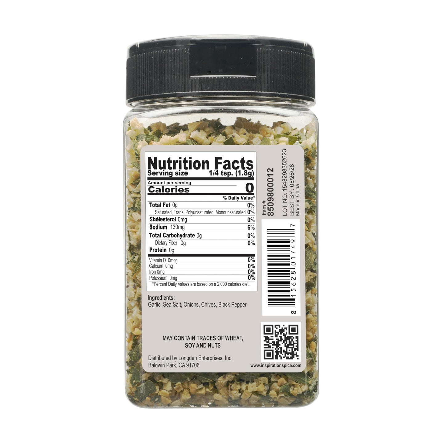 Inspiration Spice Tom’s Secret - Bold & Savory Garlic and Herb Blend with Chives & Black Pepper - Perfect for Meat, Vegetables & Sauces - 6oz