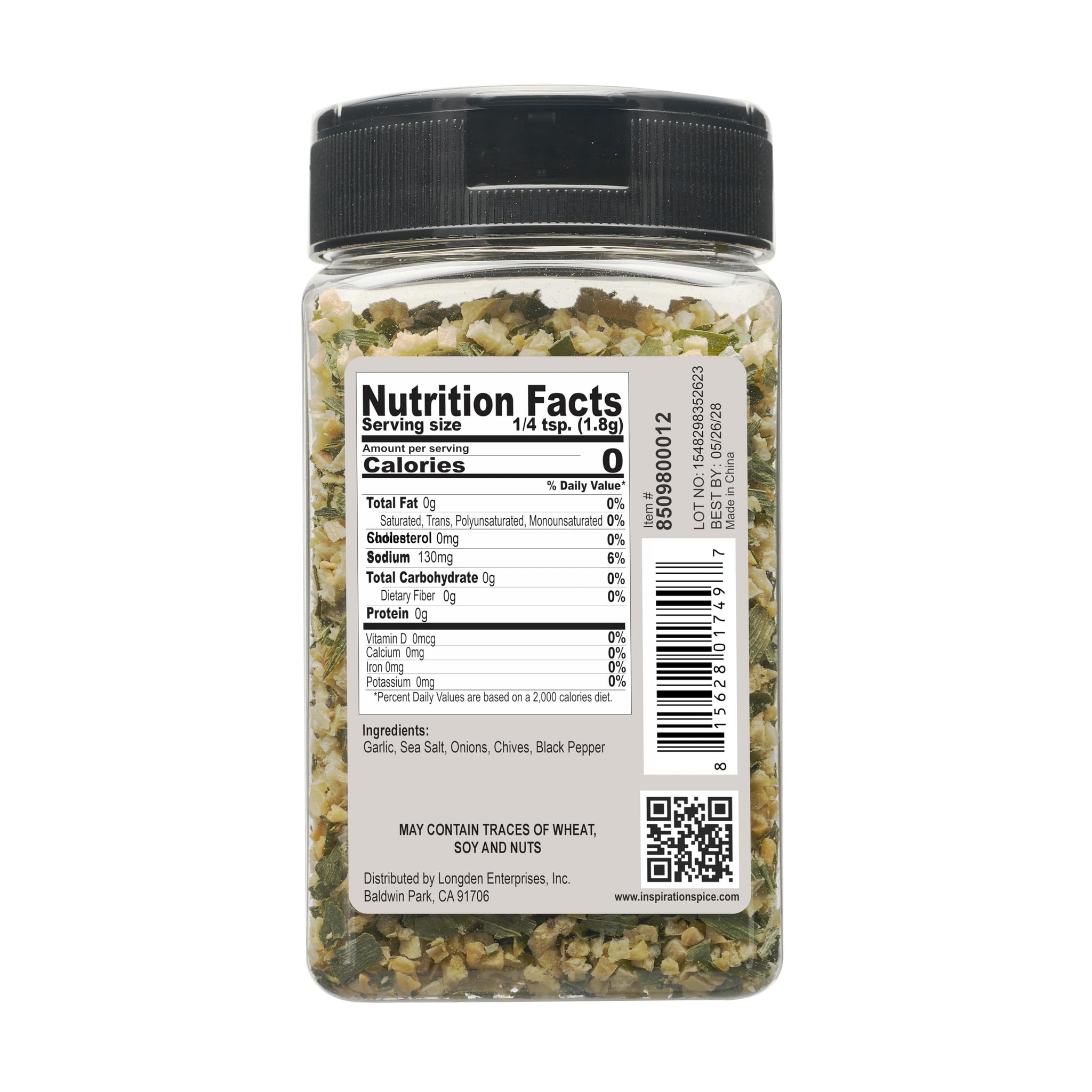 Inspiration Spice Tom’s Secret - Bold & Savory Garlic and Herb Blend with Chives & Black Pepper - Perfect for Meat, Vegetables & Sauces - 6oz