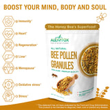 Alovitox Bee Pollen Granules 16 Oz | 100% Pure, Fresh Raw Bee Pollen | Superfood Packed Bee Pollen with Antioxidant, Protein, Vitamins & More |