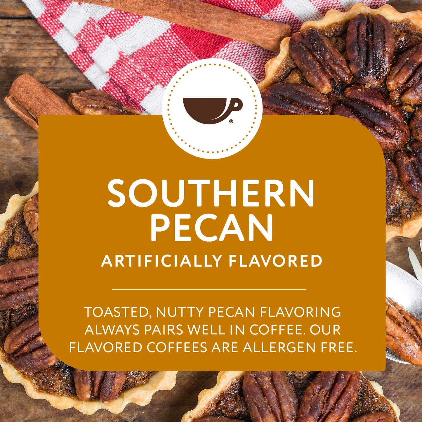 Paramount Roasters, Southern Pecan Flavored Ground Coffee, 1-12 ounce bag medium roast, from Paramount Coffee Company