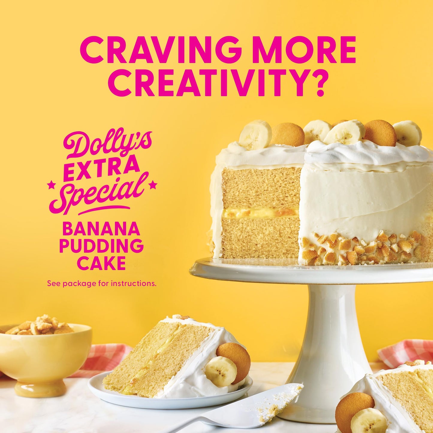 Duncan Hines Dolly Parton's Favorite Banana Flavored Cake Mix, 15.25 oz.