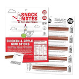 New Primal Snack Mates Chicken & Apple Sticks, Gluten Free Healthy Snacks for Kids, Low Sugar High Protein Back to School Snacks, Mini Paleo Jerky