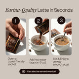 Eternal Spirit Beauty - Asian Latte Coffee Ganoderma Singles, 15 Packets (0.64 oz) - Instant Coffee Mix with Reishi Mushroom, Creamy Light Roast