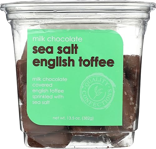 Nassau Candy, Candy Toffee Milk Chocolate Sea Salt, 13.5 Ounce