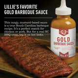 Lillie's Q - Gold Barbeque Sauce, Gourmet Mustard BBQ Flavor (14.8 oz, 2-pack)