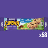 Quaker Chewy Granola Bars, Oatmeal Raisin, 58 Count