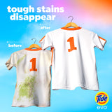 Tide evo Laundry Detergent Spring Blast Scent Works on 100% of Common Stains Concentrated Travel Detergent HE Compatible and Instant Dissolve Fights