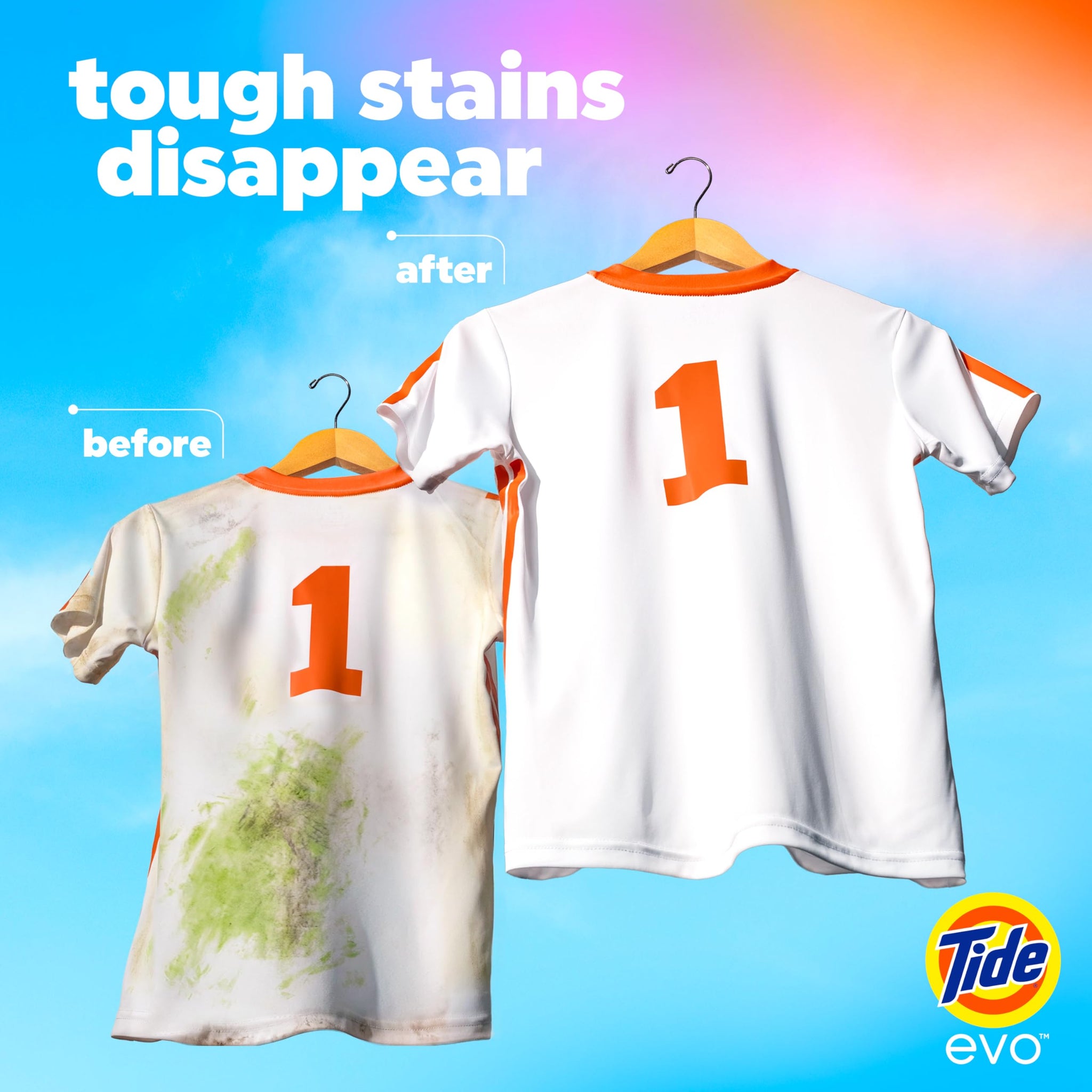Tide evo Laundry Detergent Spring Blast Scent Works on 100% of Common Stains Concentrated Travel Detergent HE Compatible and Instant Dissolve Fights