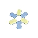 LTWHOME Dual Sided Microfiber 2 in 1 Washing Up Pad Scrubbers and Sponges (Pack of 6)