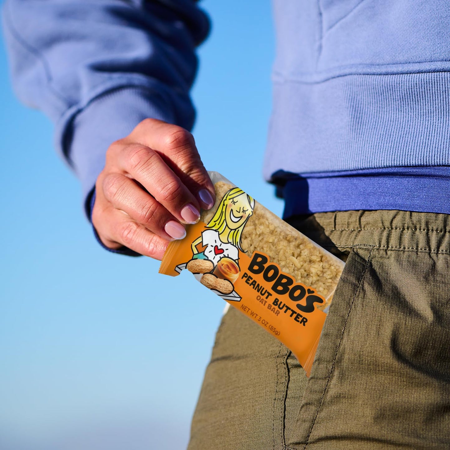 Bobo's Peanut Butter Oat Bars, Simple Ingredients, Whole Grain Oats, Plant Based, Gluten Free Breakfast Bars, Non-GMO, Healthy Snacks for Adults
