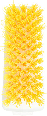 SPARTA 4002404 Ergonomic Iron-Shaped Handle Scrub Brush, 6", Yellow