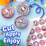 30 x Edible Cupcake Toppers - Cute Pink Cat Inspired Party Collection of Edible Cake Decorations | Uncut Edible on Icing Sheet