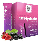 310 Nutrition Sugar Free Electrolytes Powder - Instant Hydration Packets for Daily Fluid Balance - Caffeine-Free Rehydration Drink Mix w/ Vitamins
