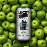 Lucky Energy Sugar Free Energy Drinks, OG Luck, 16oz Cans (12-Pack) Healthy, Zero Sugar Energy Drink with Maca, Ginseng, Beta-Alanine, Taurine & 200mg