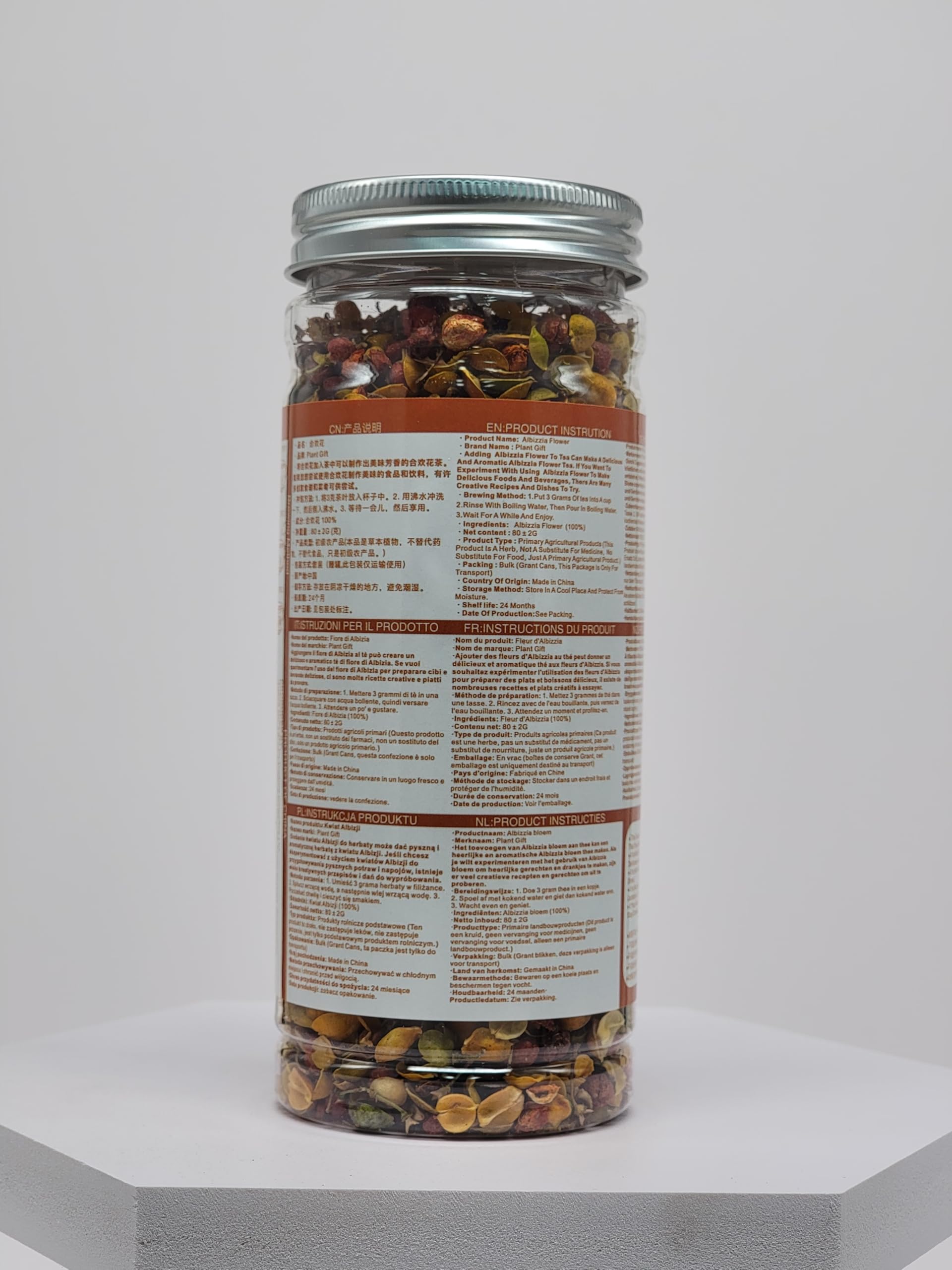 Plant Gift Albizia Flower Julibrissin Blooming Tea, HE HUAN HUA Loose Leaf Chinese Health Tea 80g / 2.82oz