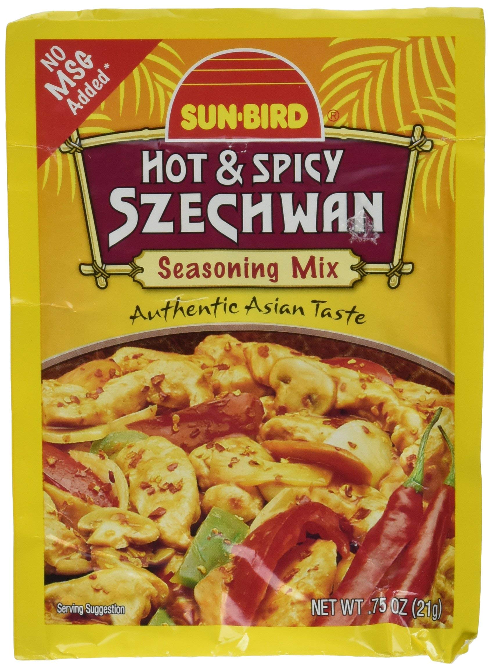 Sunbird Seasoning Mix Hot Spicy Szechwan, 0.75 oz (4 Packs) - SET OF 4