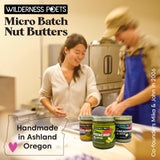 Wilderness Poets, Organic Chocolate Hazelnut Butter - (8 Ounce) - No Palm Oil - Simple Ingredients - 70% Hazelnuts, 30% Dark Chocolate Sweetened