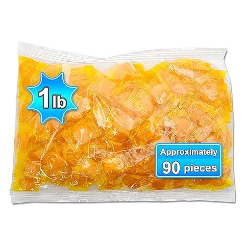 Butterscotch Candy. Individually Wrapped and Sealed Hard Candies. (1 Pound Bag).