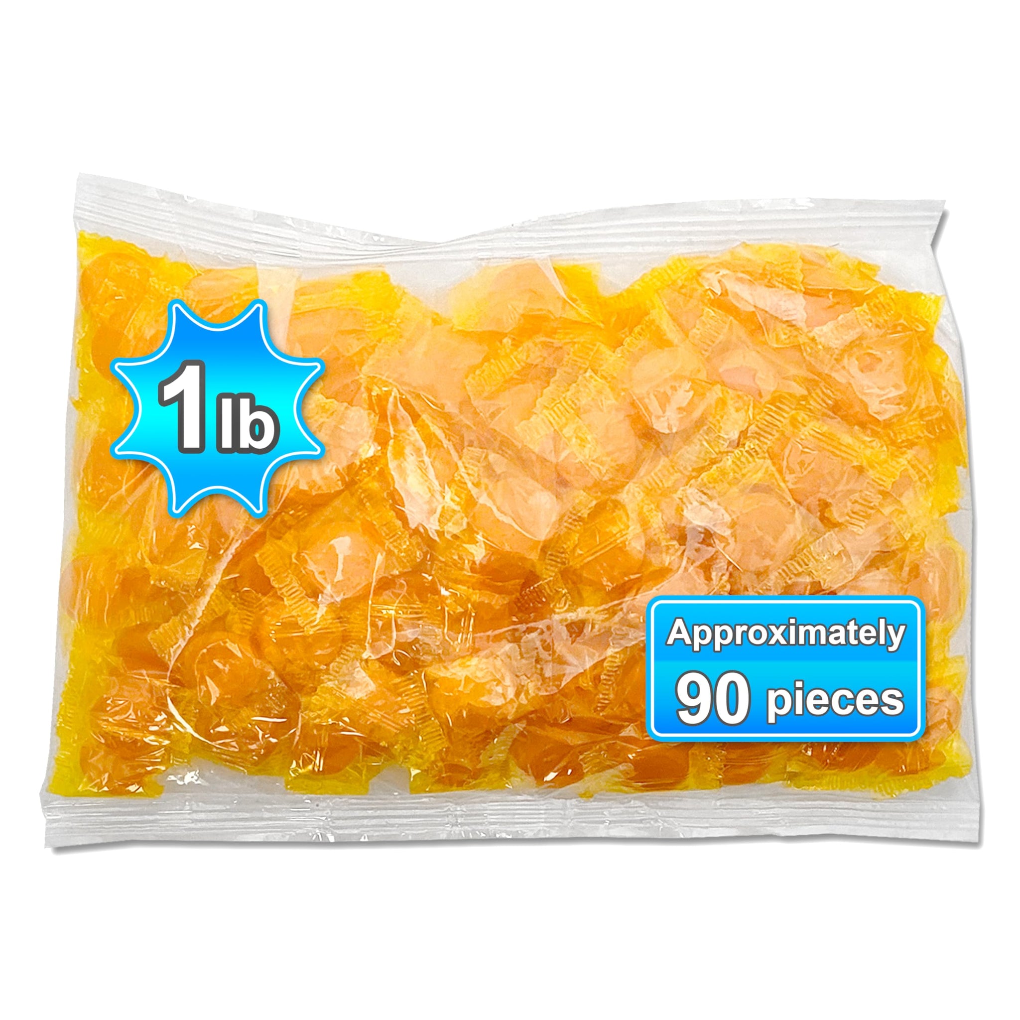 Butterscotch Candy. Individually Wrapped and Sealed Hard Candies. (1 Pound Bag).