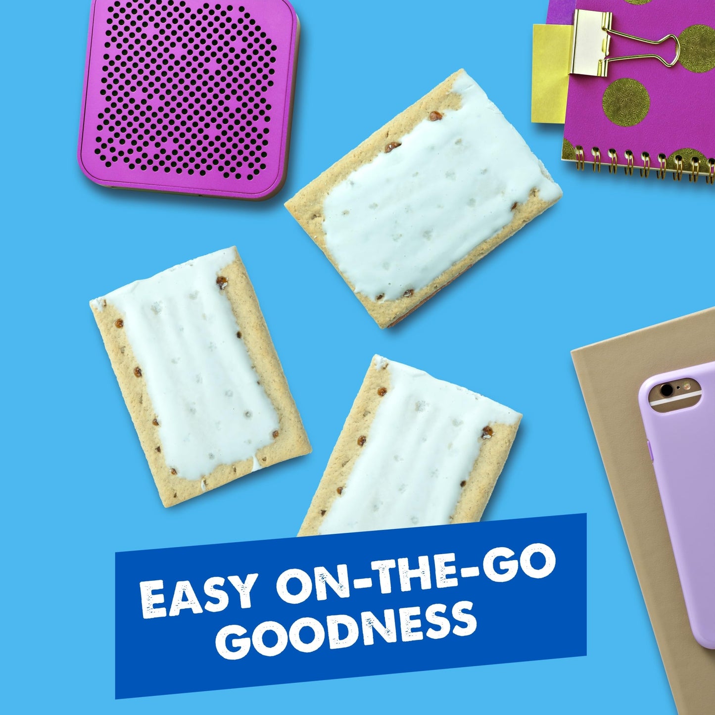 Pop-Tarts Toaster Pastries, Breakfast Foods, Kids Snacks, Frosted Cinnamon Roll (8 Pop-Tarts)