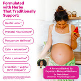 Pink Stork Labor Prep Tea, Organic Red Raspberry Leaf with Chamomile and Rosehip, Caffeine-Free, Pregnancy Must Haves, Labor and Delivery Essentials