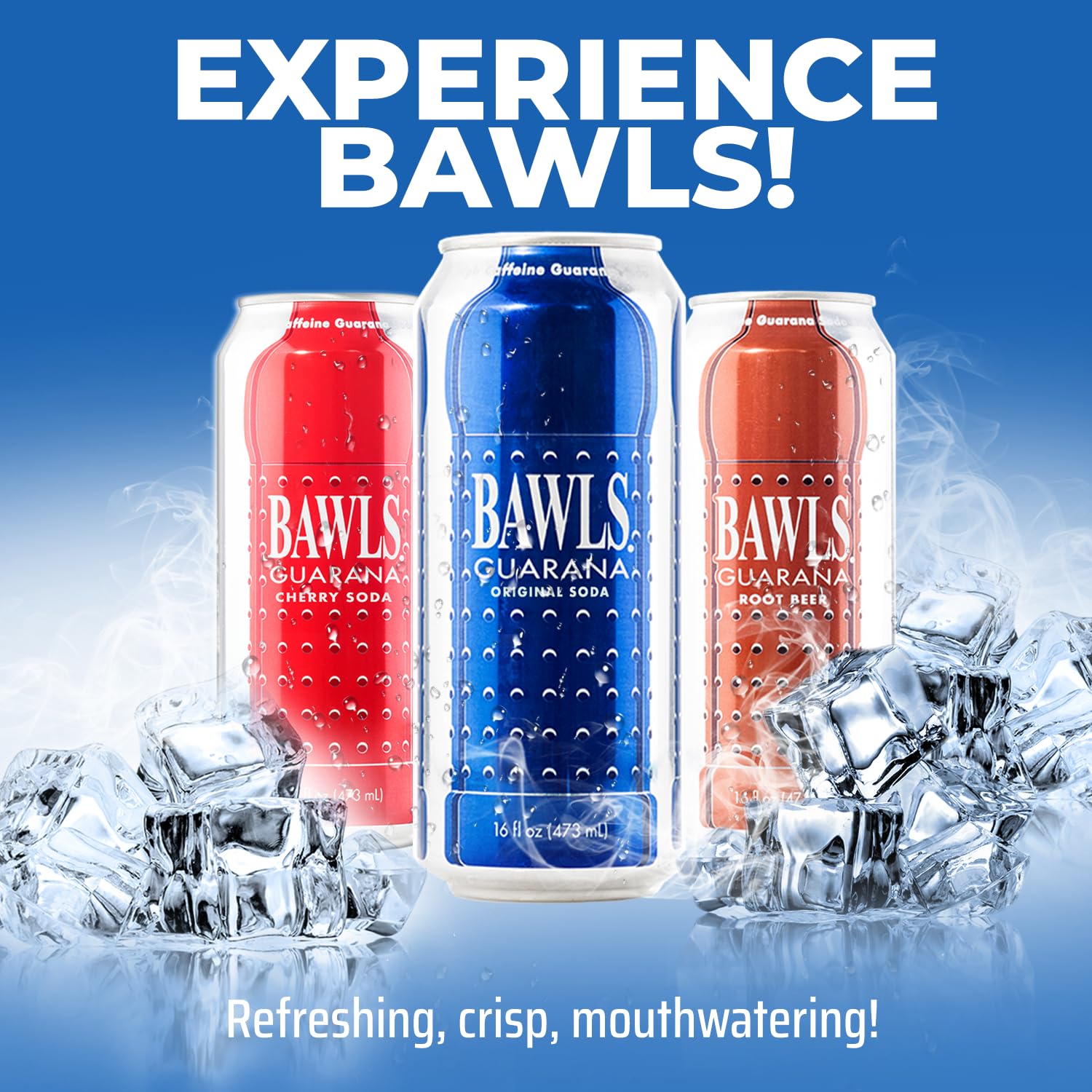 BAWLS Guarana Variety Pack, BAWLS Guarana Drink, Guarana Soda, Guarana Fueled Soda for Energy, High Energy Caffeinated Drink, 16oz 12 Pack Cans