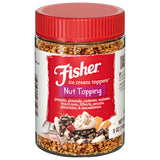 Fisher Mixed Nuts Ice Cream Topping, 5 oz, Peanuts, Almonds, Cashews, Walnuts, Brazil Nuts, Filberts, Pecans, Pistachios & Macadamias, Gluten-Free, No