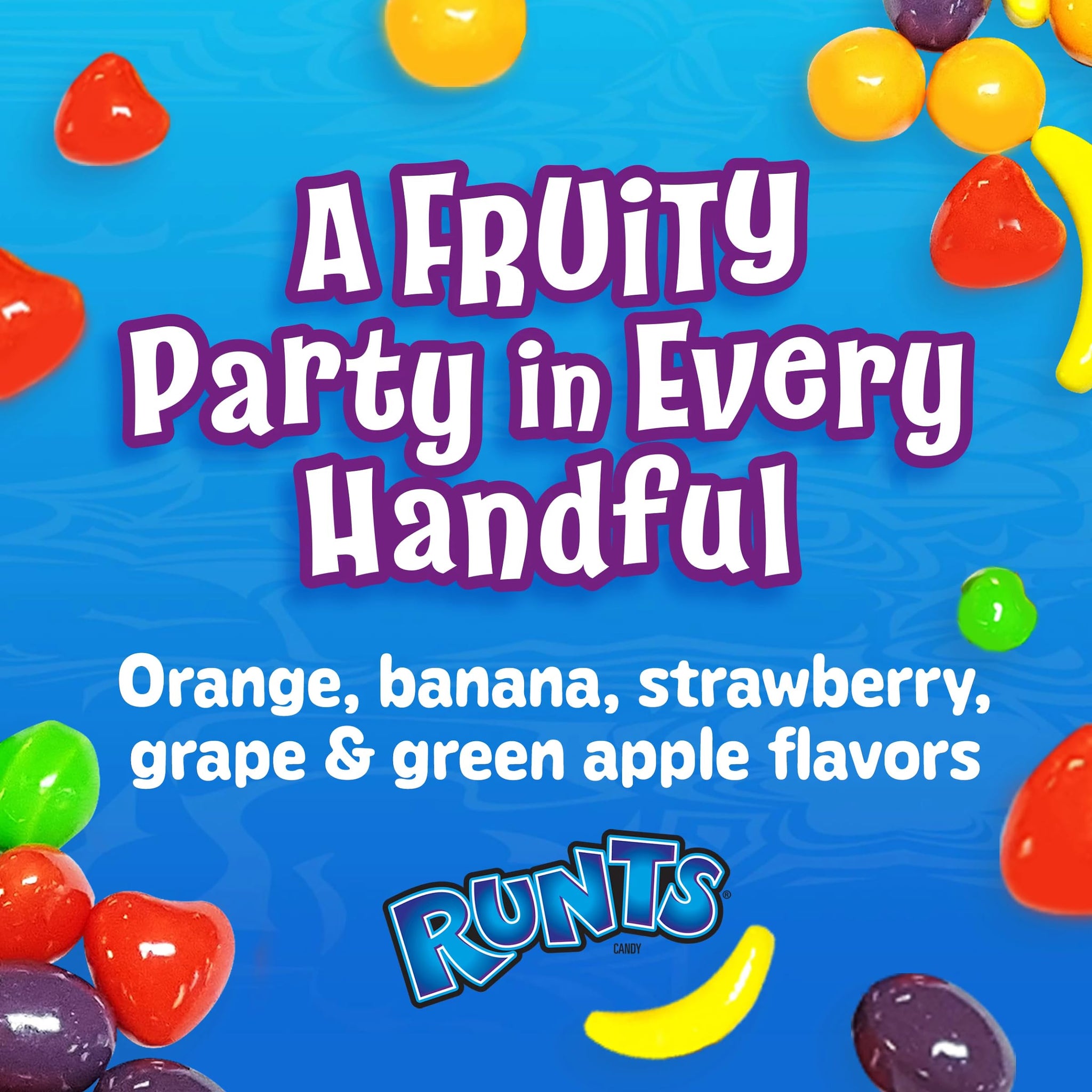 Wonka Runts Hard, Chewy & Fruity Candy, Recloseable Bag 12.0 oz