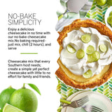 Gourmet Cheesecake Mix, No Bake Cheesecake Cake Mix, Key Lime Cheesecake by Southern Living, Rich, Creamy, Moist and Fluffy Whipped Topping