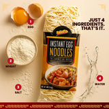 De Mi Pais Egg Noodles - Instant Egg Noodles for Soup, Stir-Fry, Pasta or Ramen Recipes; Traditional Noodles Eggs Crafted in Cambodia Using