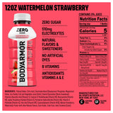 BODYARMOR ZERO Sugar Watermelon Strawberry Electrolyte Drink, Natural Flavors, 12 Fl Oz Bottles (8 Pack), B Vitamins & Antioxidants Sugar Free