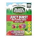 Black Forest, Juicy Burst, Fruit Flavored Snacks, Mixed Fruit Flavors, A Juicy Burst of Natural Flavors, Made with Real Fruit Juice, 0.8 oz 40 ct