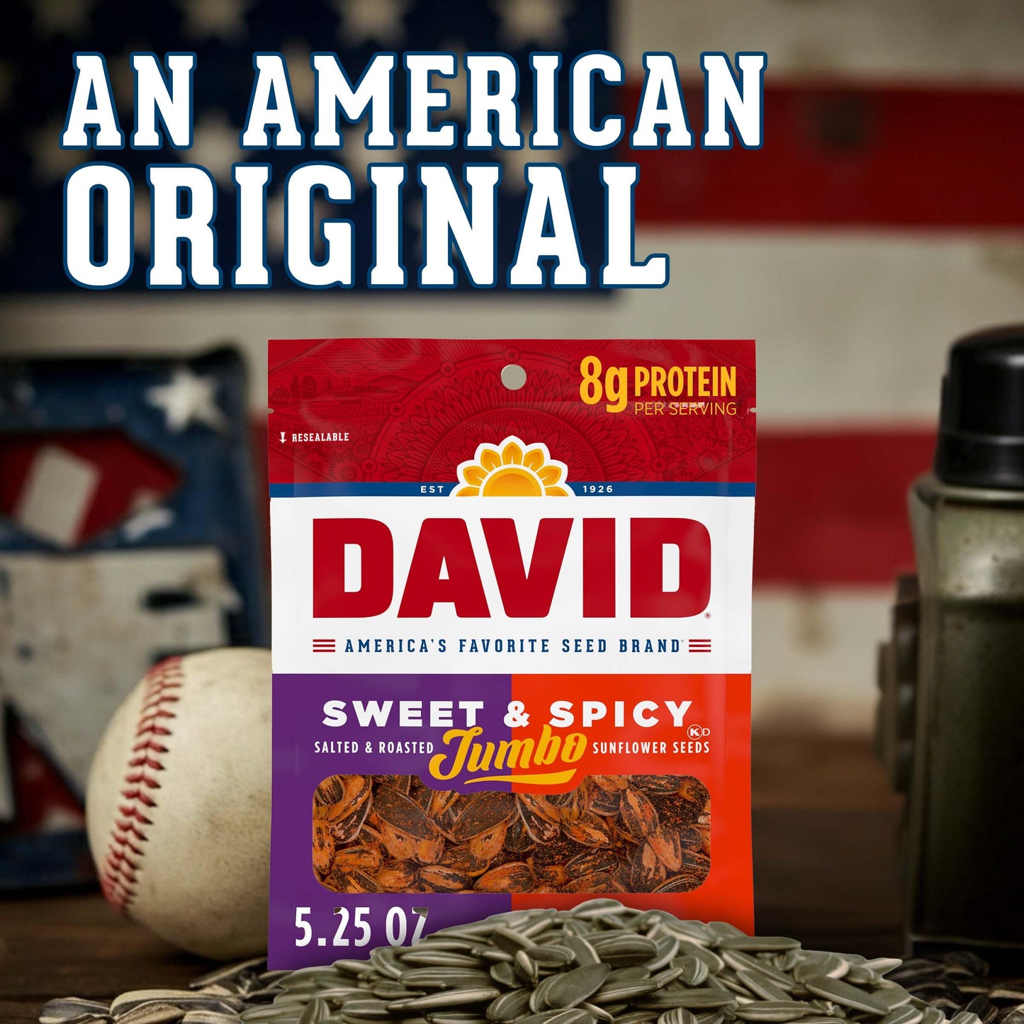 David Sweet and Spicy Sunflower Seed, 5.25 Ounce -- 12 per case.