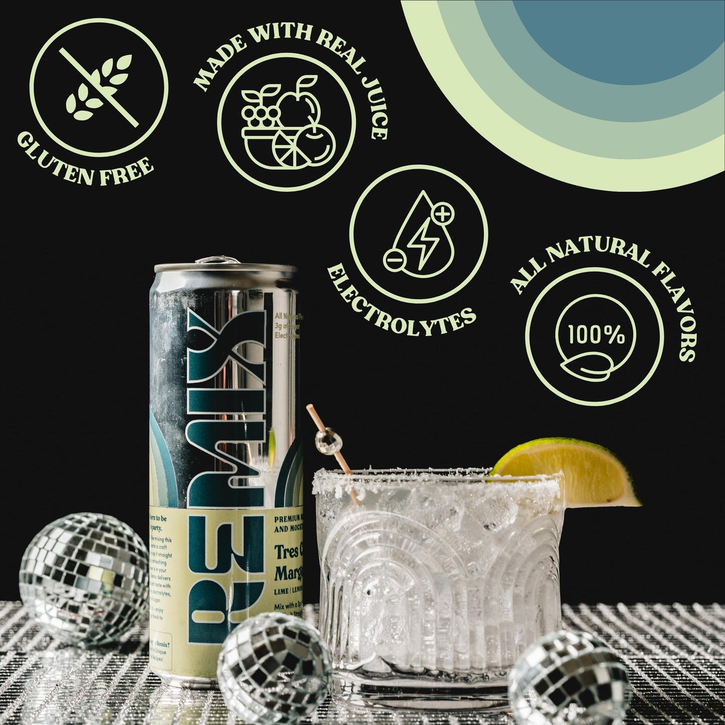 Remix Non-Alcoholic Drinks & Mocktails - Alcohol Replacement Beverage with All-Natural Flavors, Real Juice & Electrolytes - Low Sugar & Calorie
