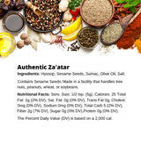 Premium Authentic Lebanese Zaatar by SPICE + LEAF - Vegan Kosher Preservative Free Spice Blend Used for Middle Eastern Flavor, 3.5 oz