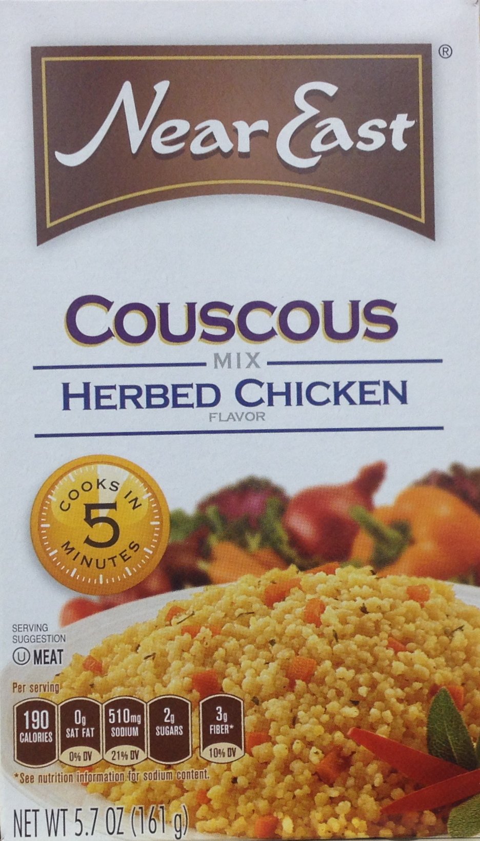 Near East Herbed CHICKEN Flavor COUSCOUS Mix 5.7oz (15 Boxes)