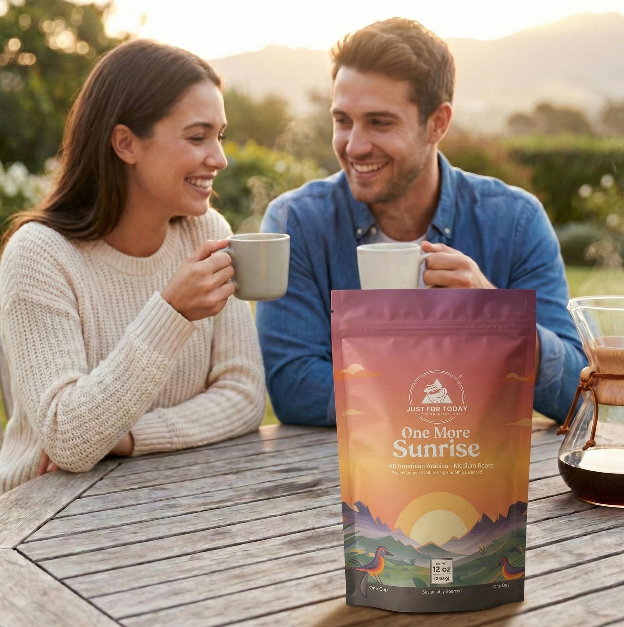 Just for today Gourmet coffee All American Blend, Medium Roast, 100% arabica 12oz (Pack of 1)