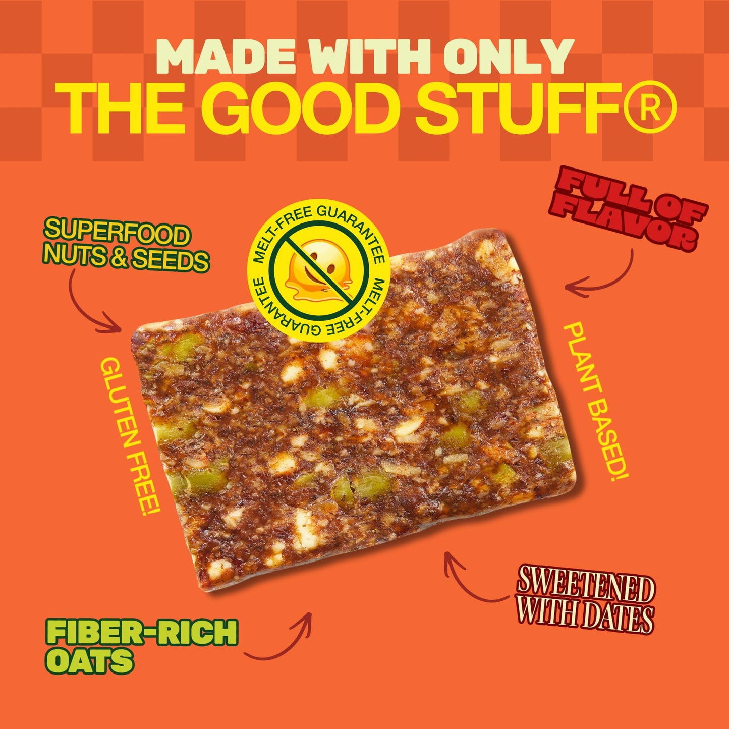 Caddy Snacks Chewy Peanut Butter - Healthy Snack Bars | Low Sugar | Vegan | Gluten Free | On-the-Go Golf Snack | 2.1 oz Bars, 12 Count (Peanut Butter)