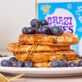 Brazi Bites Gluten-Free Blueberry Waffles | Six Count Cartons (8-pack)