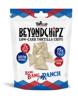BeyondChipz Low Carb Tortilla Chips, Bang Bang Ranch, Keto Friendly, Gluten Free, 5.3oz Bag, Pack of 2