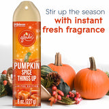Glade Air Freshener Spray, 3 Pack, Pumpkin Spice Things Up Fall Harvest Scent, Limited Edition Holiday Collection, Pumpkin Spice Thanksgiving Scented