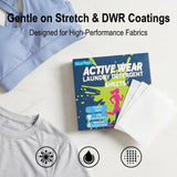 blue fresh Activewear Laundry Detergent Sheets - Gardenia Scent Sports Detergent Sheets for Sweat & Workout Clothes, Lipase Washer Sheets for Sport