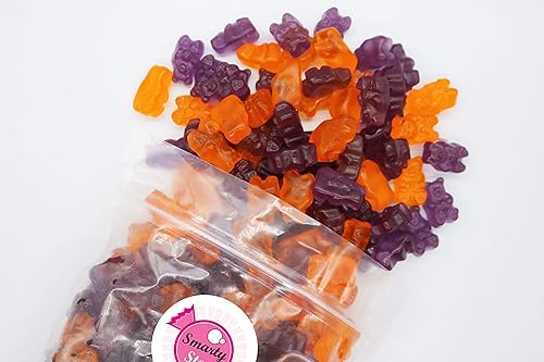 Smarty Stop Gummy Bear Collection (Halloween (Purple & Orange), 2 LB)