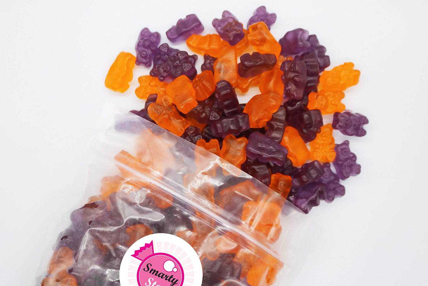 Smarty Stop Gummy Bear Collection (Halloween (Purple & Orange), 2 LB)